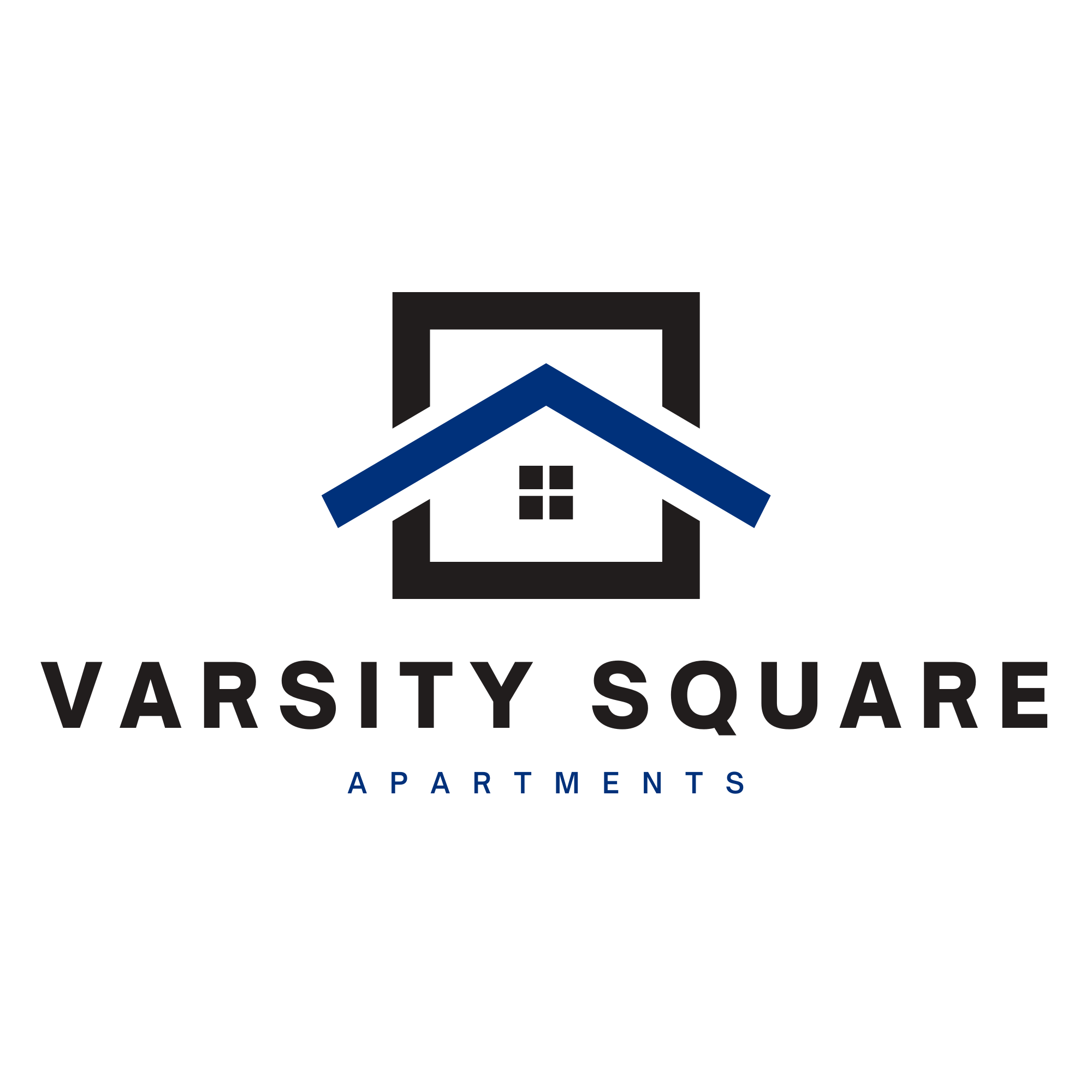 A logo for Varsity Square Apartments is displayed.